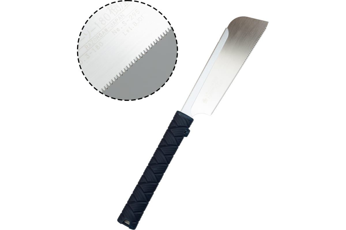 Пила японская обушковая, Gyokucho, Dozuki Jushi,180мм шаг 1,5мм  пласт. рукоять М00020370