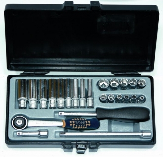 Набор гол. 24пр 1/4" 6гр дл+кор FORCE 2253-72