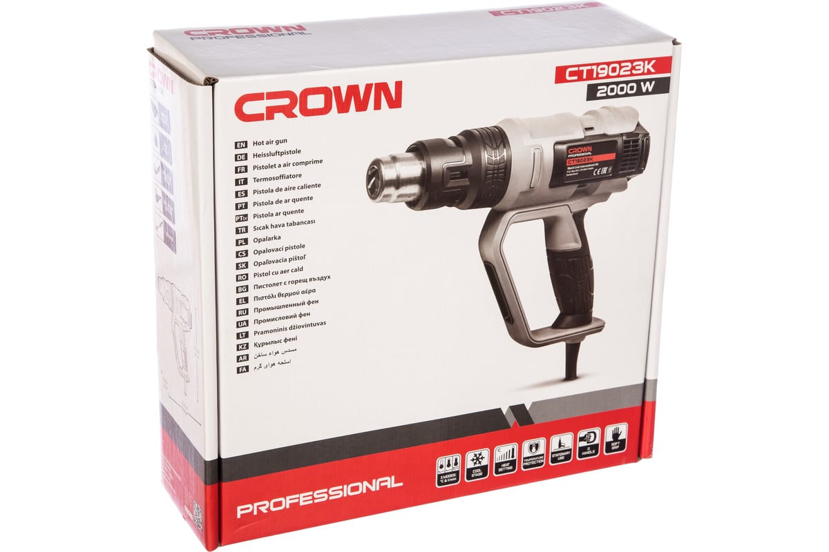 Фен стр. CT19023K CROWN