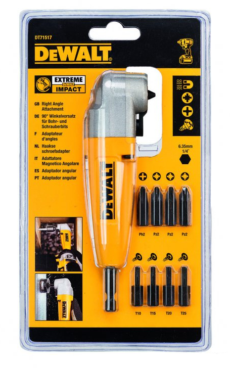 Адаптер угловой DeWALT 9пр. DT71517T-QZ*