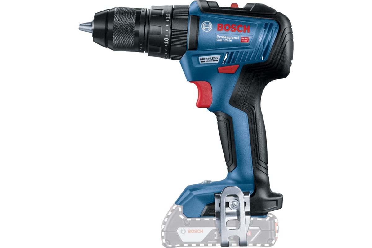 Акк.дрель уд. GSB 18V-50 BOSCH без з/у и акк. 06019H5106
