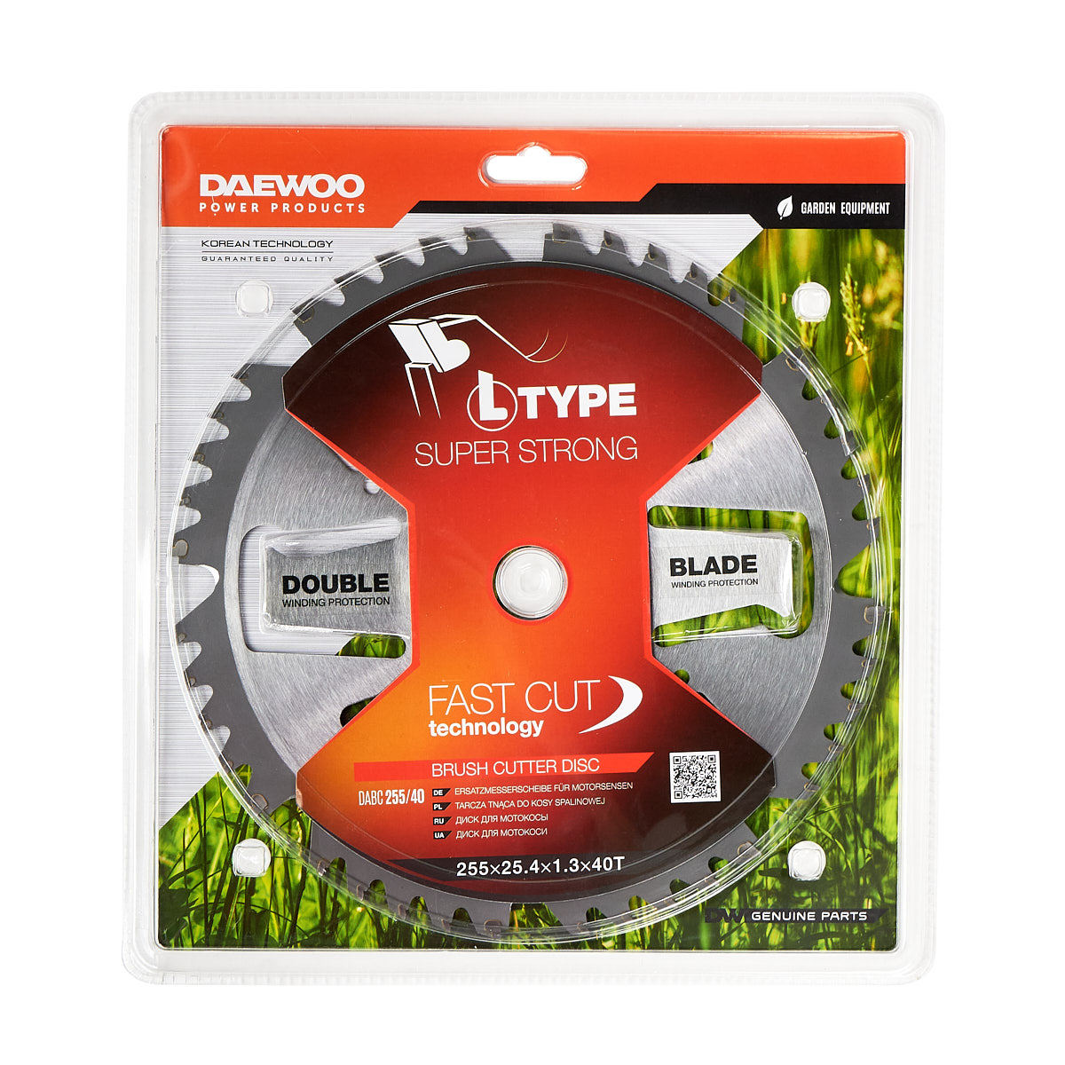 Диск/триммер 255х25,4 40z  DAEWOO DABC 255/40