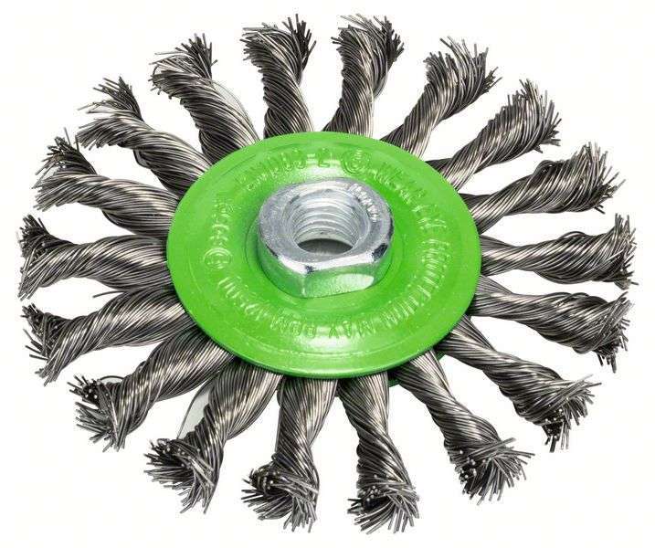 Щетка-диск M14 0.5х115мм INOX пучки BOSCH 2608622106
