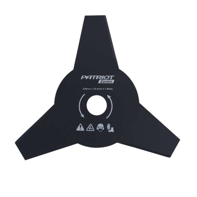 Нож TBS-3 230х25,4м 1,6мм,3х-лопаст PATRIOT 809115200/809115199