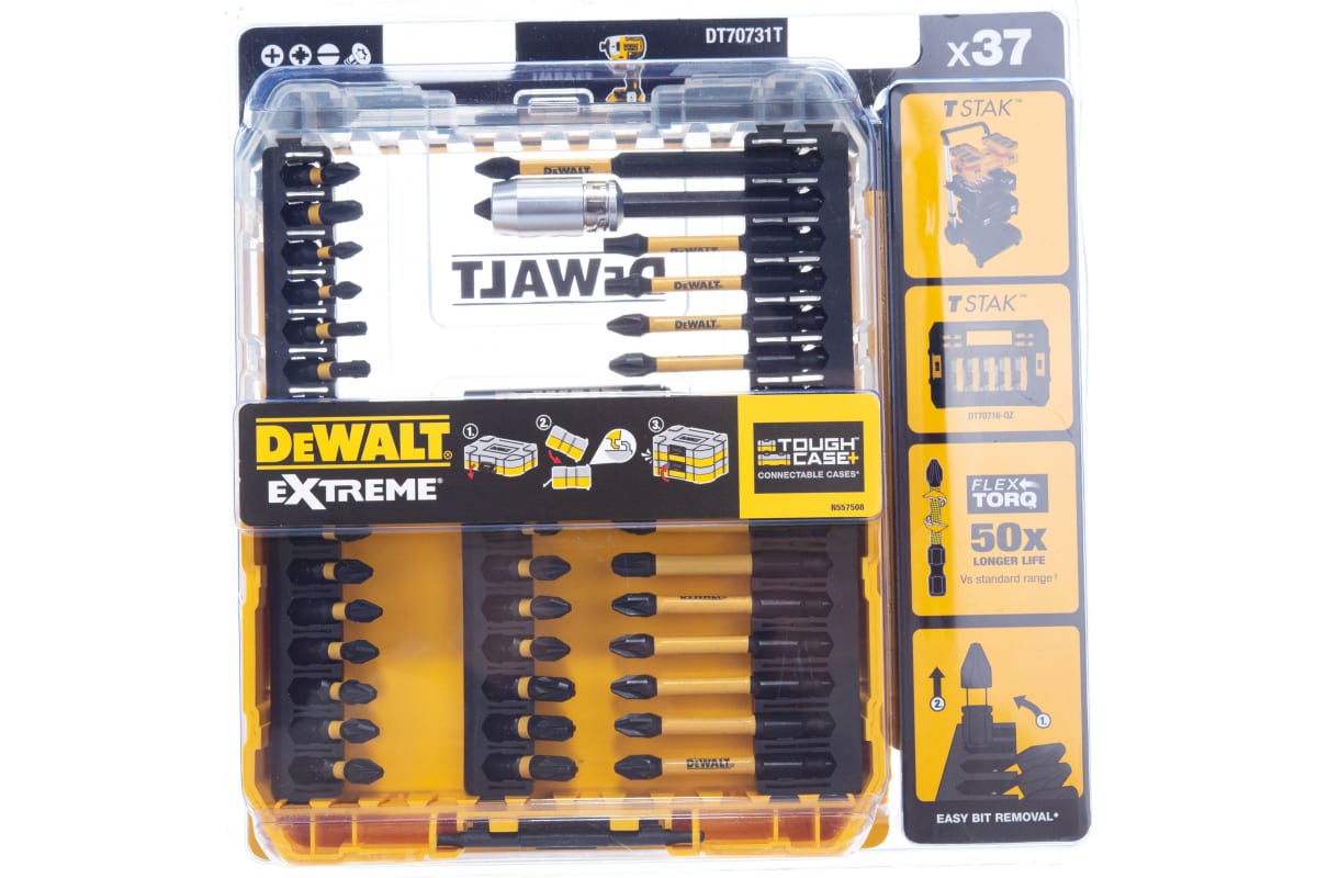 Набор бит  Flex Torg DeWalt 37пр. DT70731T