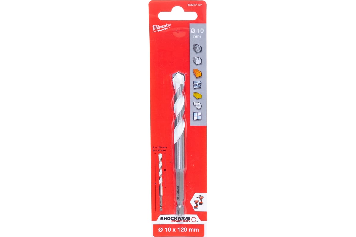 Сверло мульти.6х150 HEX Milwaukee 4932471097