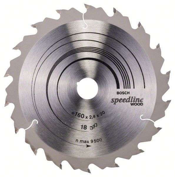 Диск пильный 160х20 18z SPEEDLINE BOSCH 2608640787