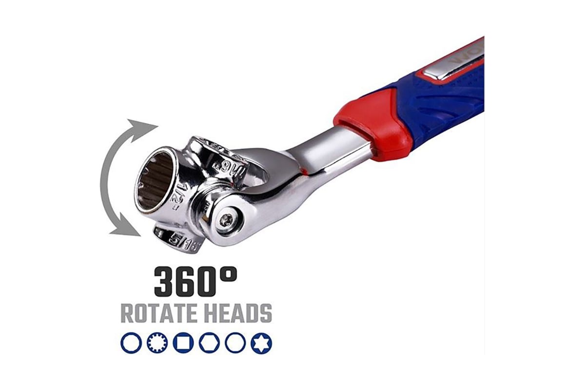 Трещотка 1/2" (5/16"-3/4") 8-в-1 PRO CR-V Workpro WP272018