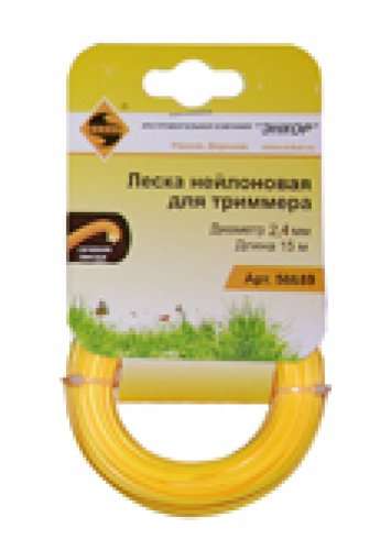 Леска 2,4мм 15м звезда оранж. 56659 Энкор