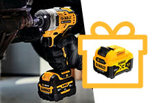 Дарим аккумуляторные батареи при покупке гайковертов Dewalt