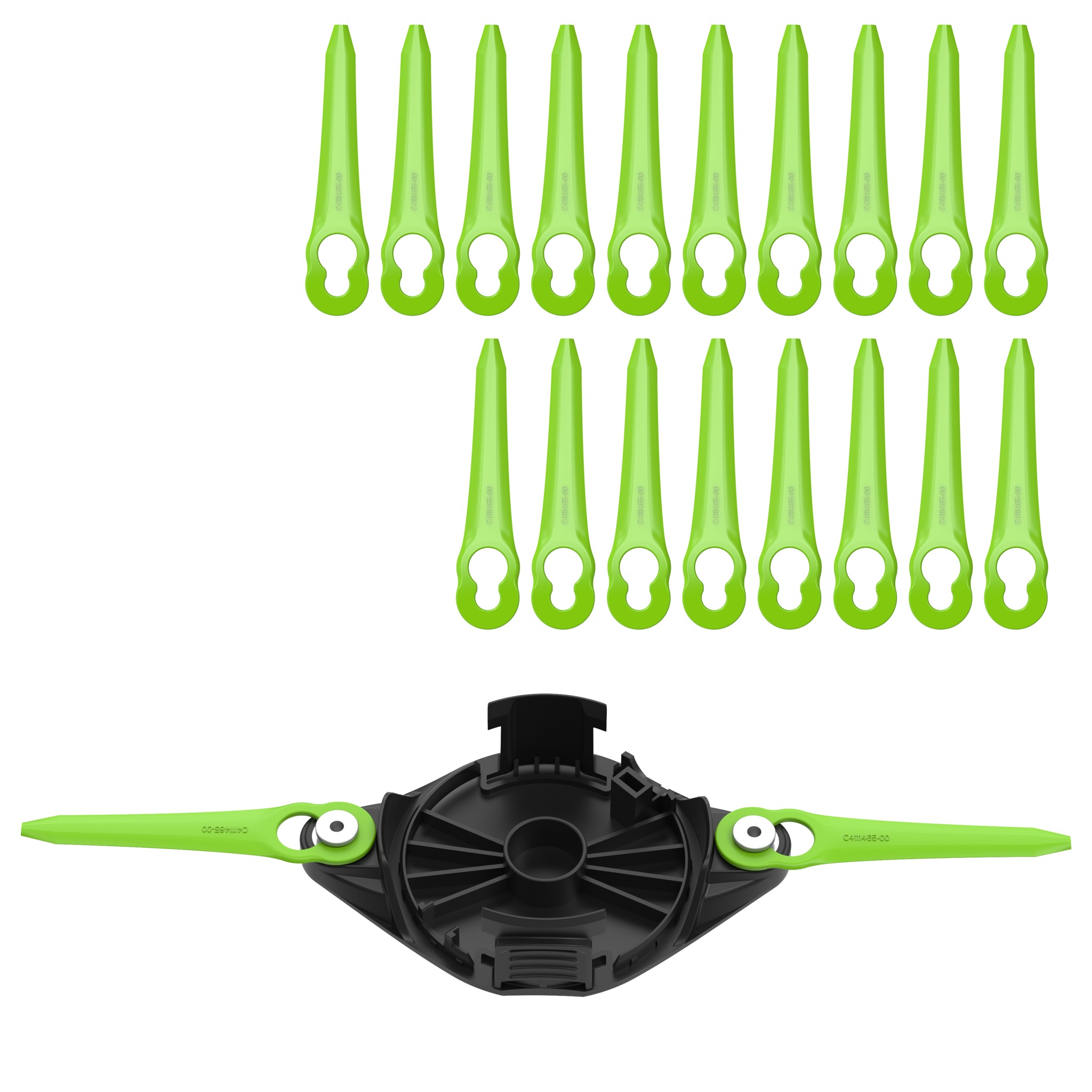 Нож д/триммера 2-х лопаст. с диском GreenWorks 24V, 40V (20шт.)  2963607