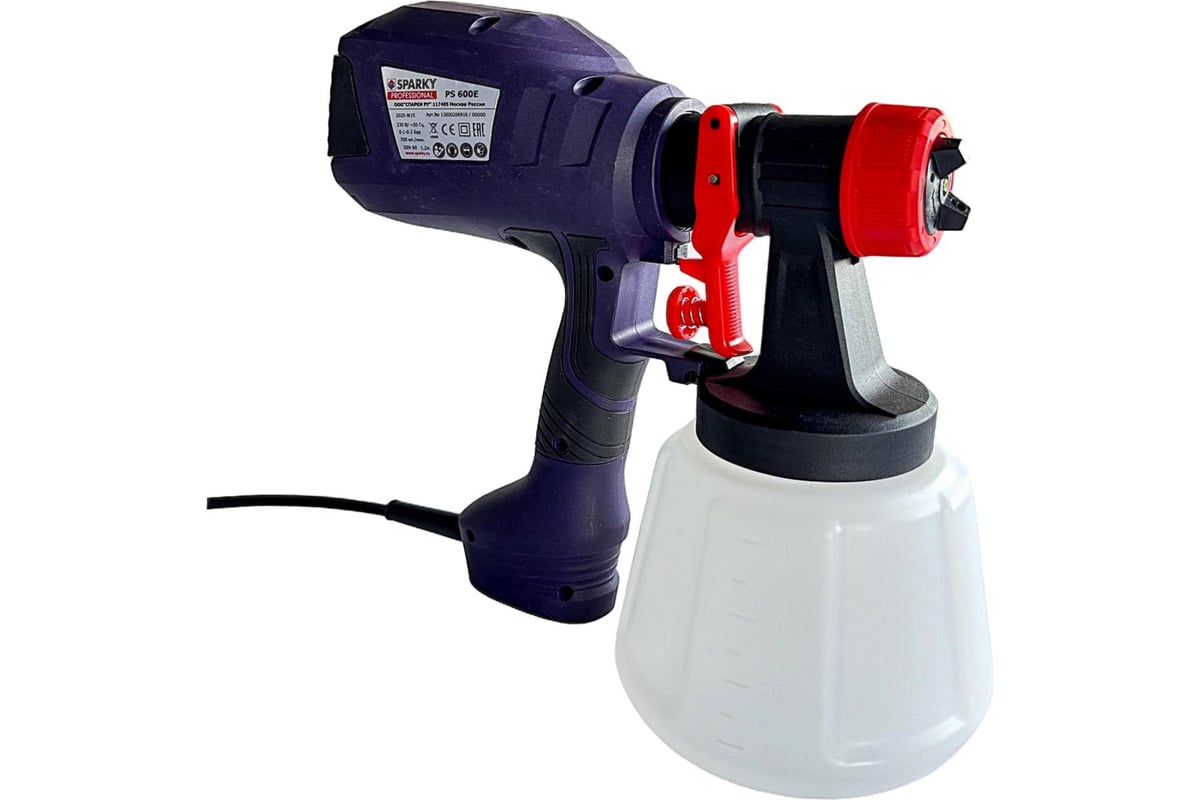 Краскораспылитель PS 600E,120DIN PROFESSIONAL SPARKY 13000206916