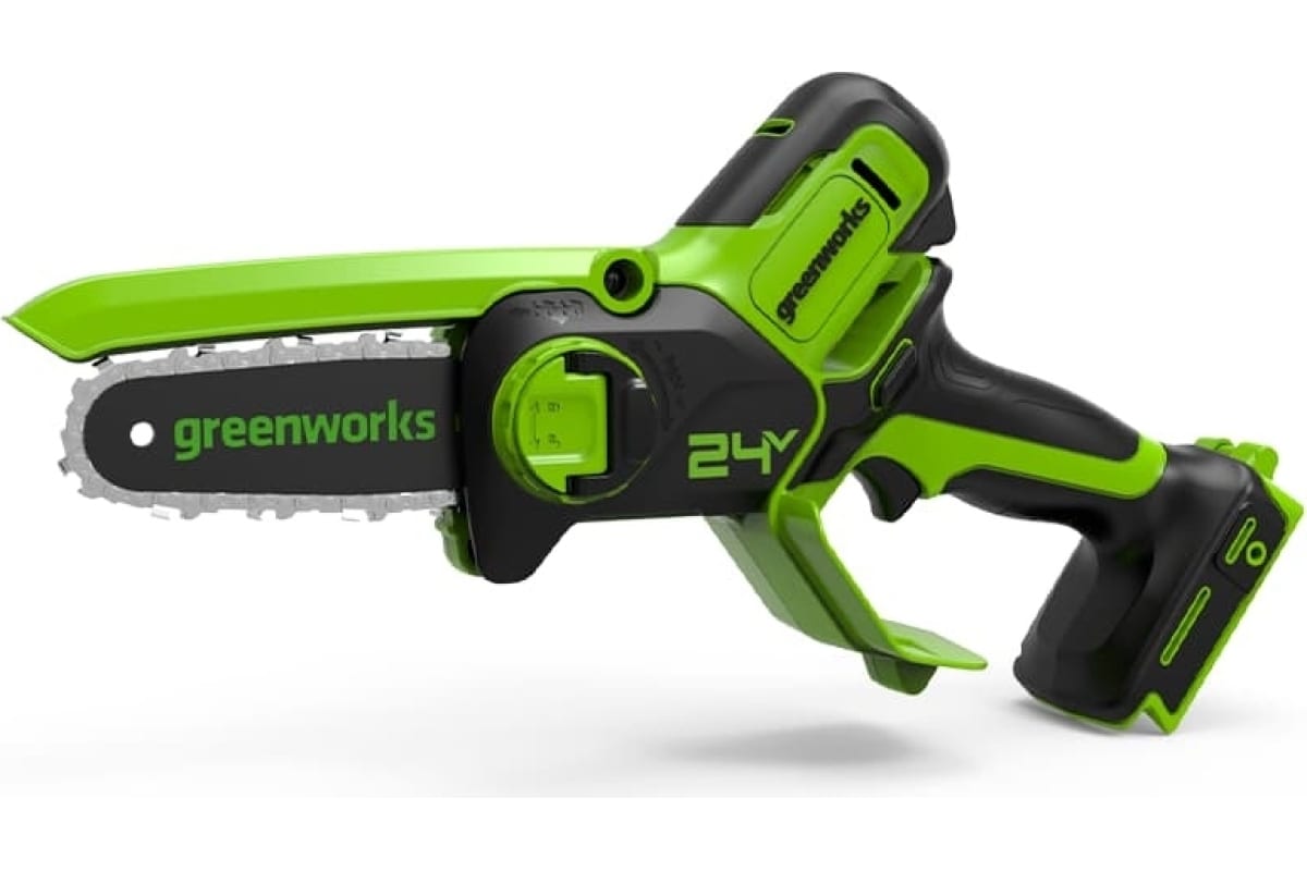 Пила цепная акк. GD24CSMNX 24V мини без акк. и з/у GreenWorks 2008707