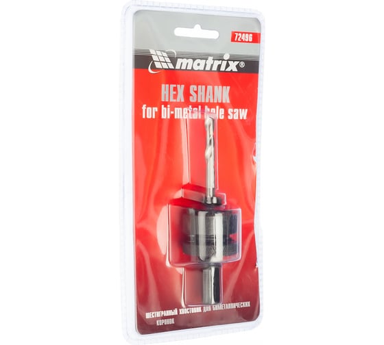 Адаптер д/коронок 30-82мм шест.хвостик MATRIX 72496