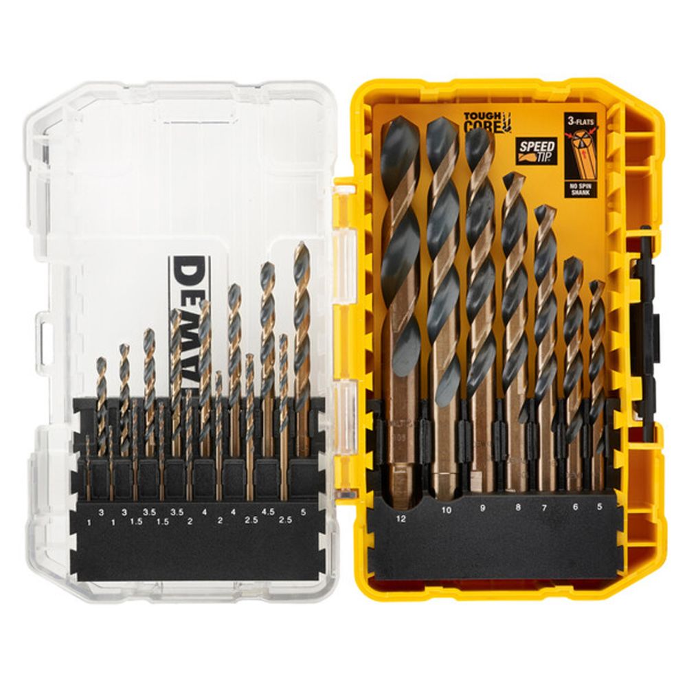 Набор сверл  23шт мет.1-12мм  HSS-G B&G DeWALT DT70729-QZ