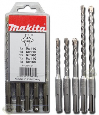 Набор буров SDS+ 5шт Makita D-00795