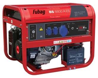 Генератор бенз. BS 6600 A ES 838204/838757/838798/646281 FUBAG + Комплект колес и ручек 838765