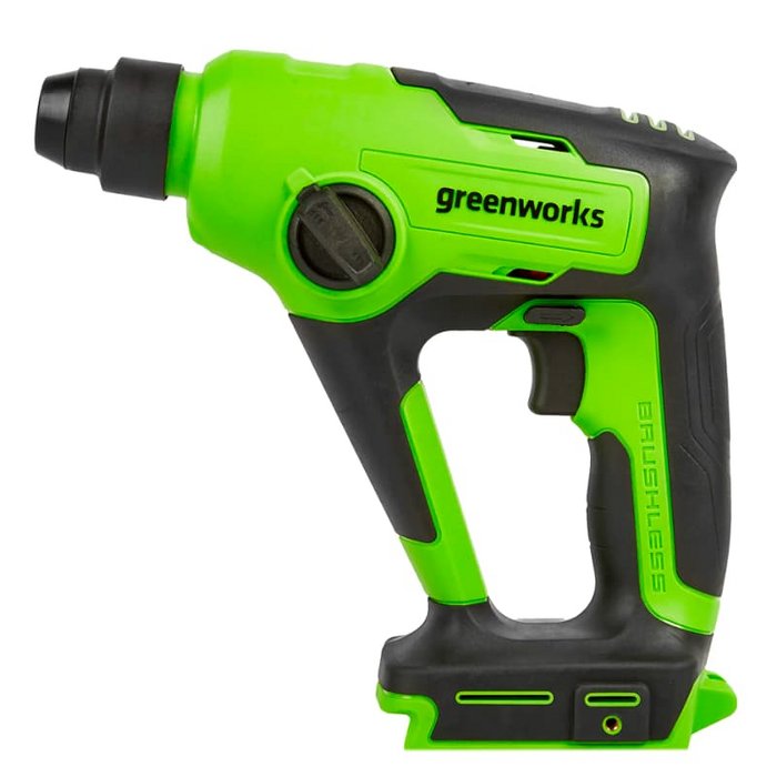 Перфоратор акк. GD24SDS1 24V, 1.2 Дж GreenWorks без акк. и з/у 3803107