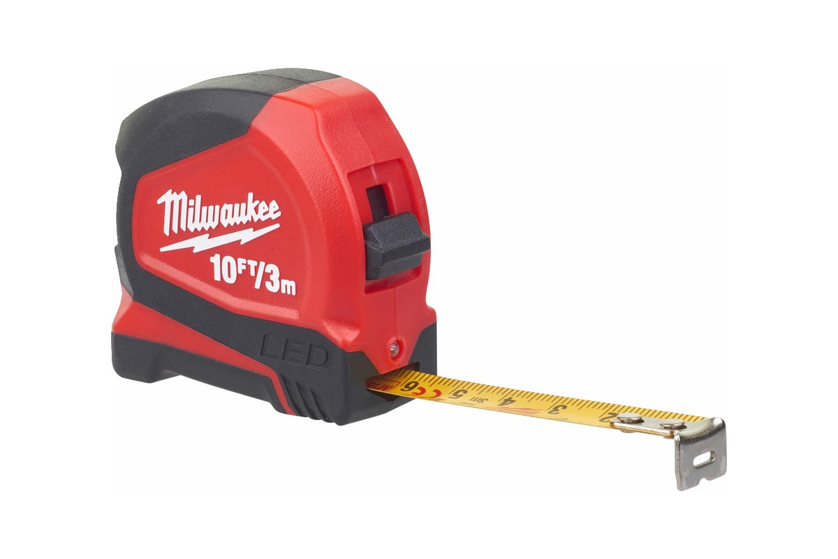 Рулетка  3м/12мм магн.корпус, LED подсв. Milwaukee 48226602