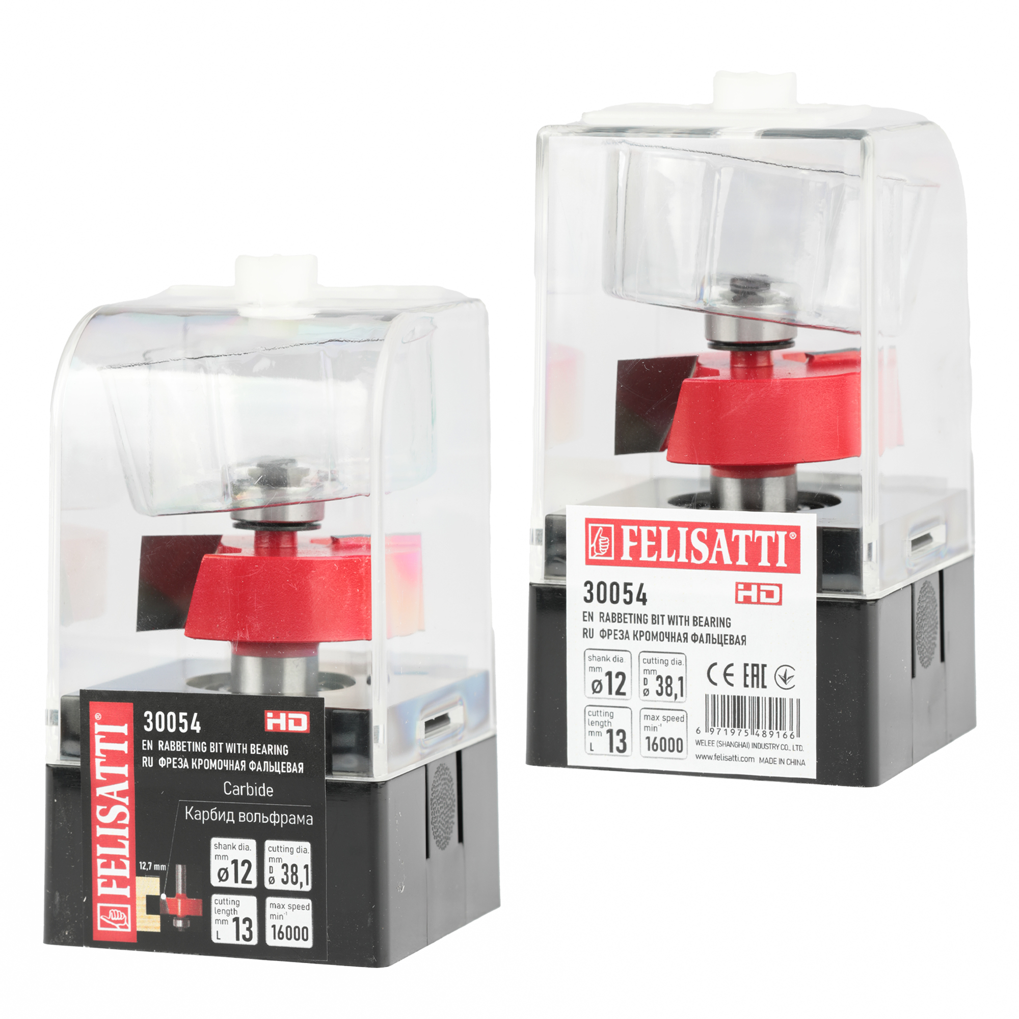 Фреза кром. фальц. 38.1х13, хв. 12мм Felisatti art.30054