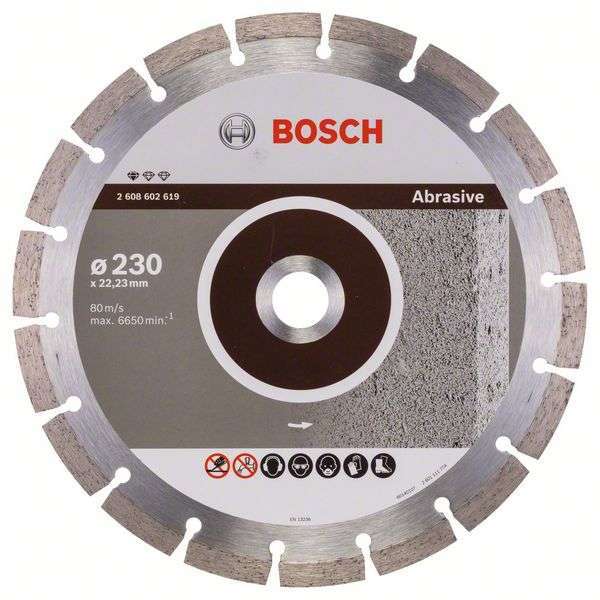 Алм.диск 230х22,2 Standart for Abrasive BOSCH 2608602619