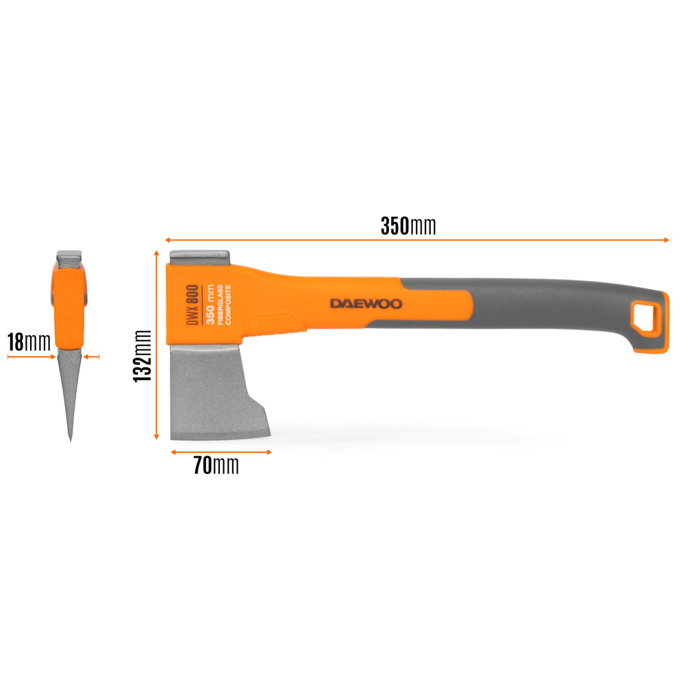 Топор универсальный DAEWOO 350 мм DWX 800
