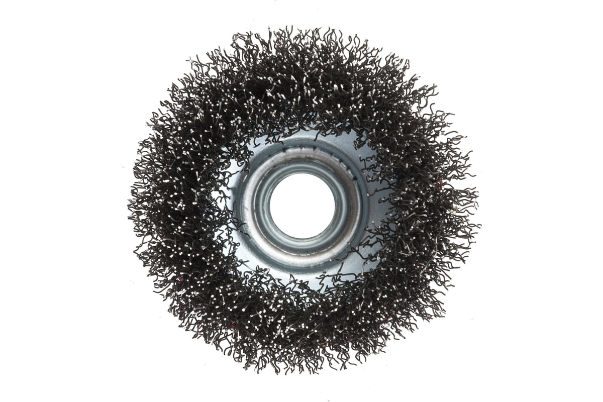 Щетка-чашка д/УШМ 75мм М14 №503 гофр. нерж. Эксперт ПрофОснастка 20801003