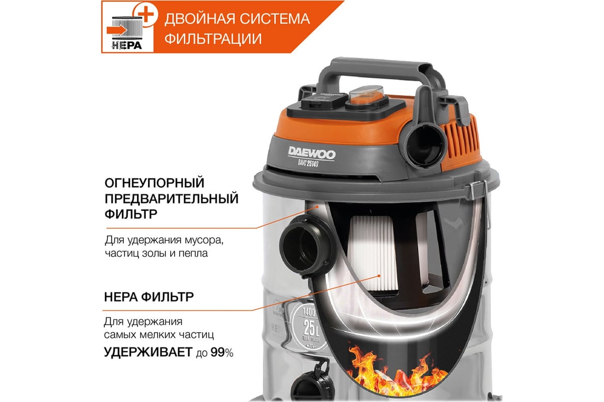 Пылесос DAEWOO DAVC 2514S