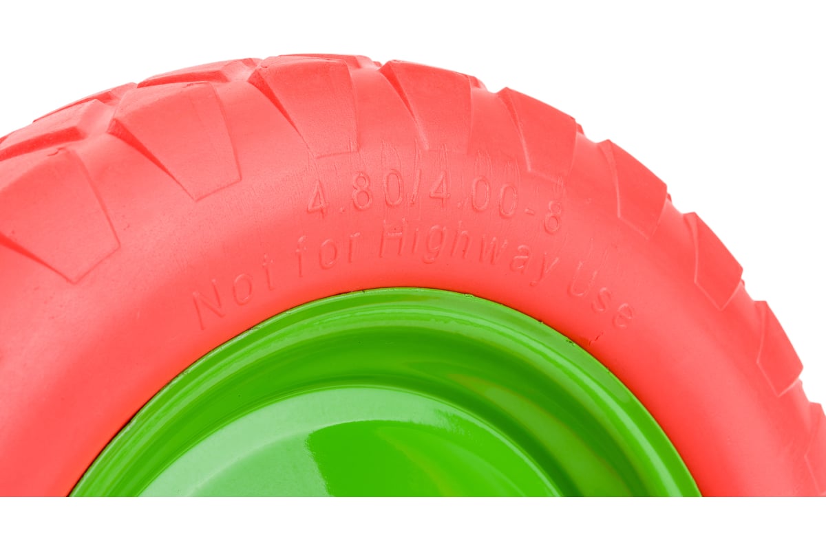 Колесо д/тачки 4,80/4,00-8 полиуретан d20мм Сибртех 689775