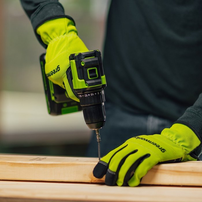 Дрель акк. GreenWorks DD345 24V, 2Ач и З/У бесщеточ. 3708307CUA