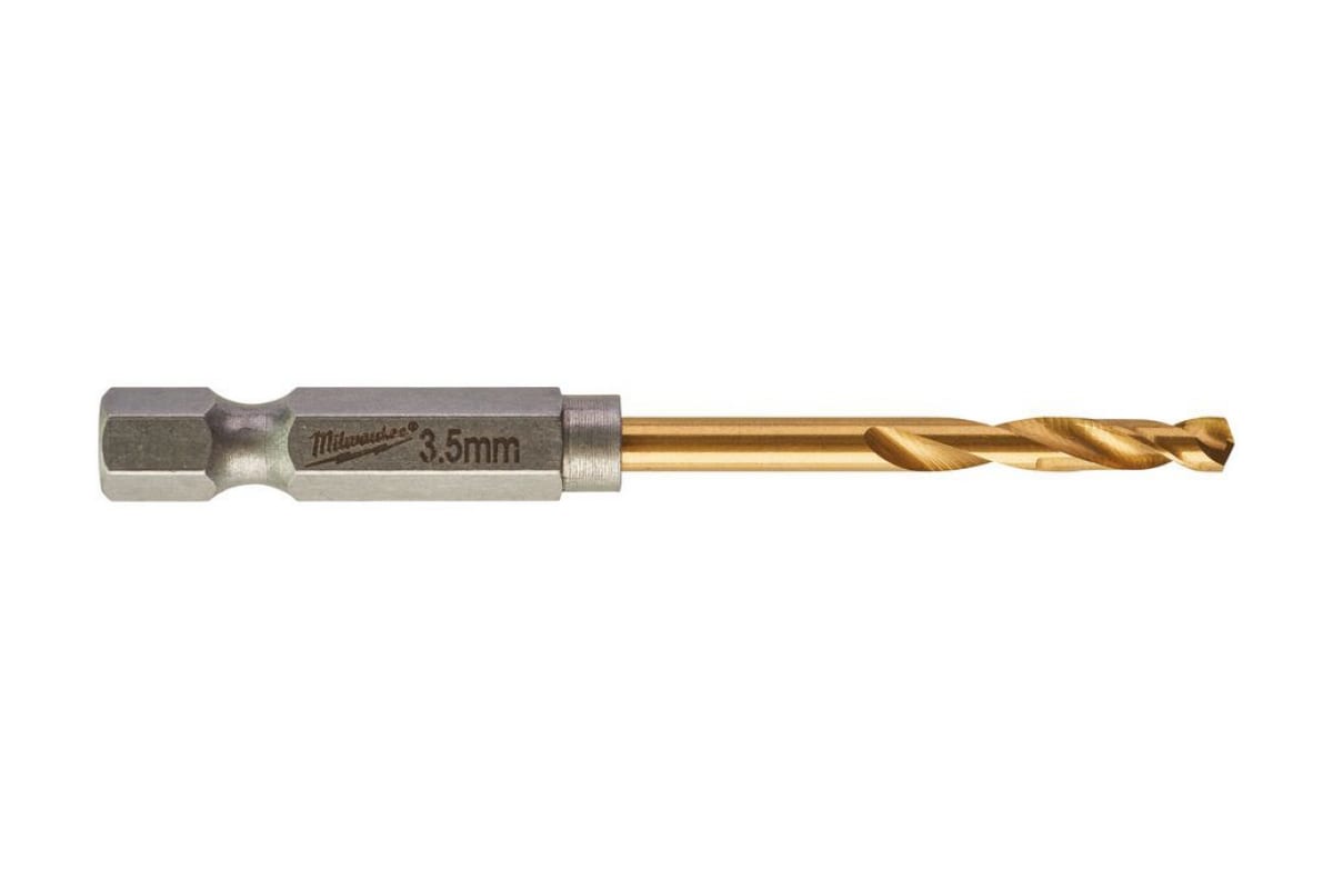 Сверло мет.  3,5 HSS-G TiN RedHEX Milwaukee 48894707