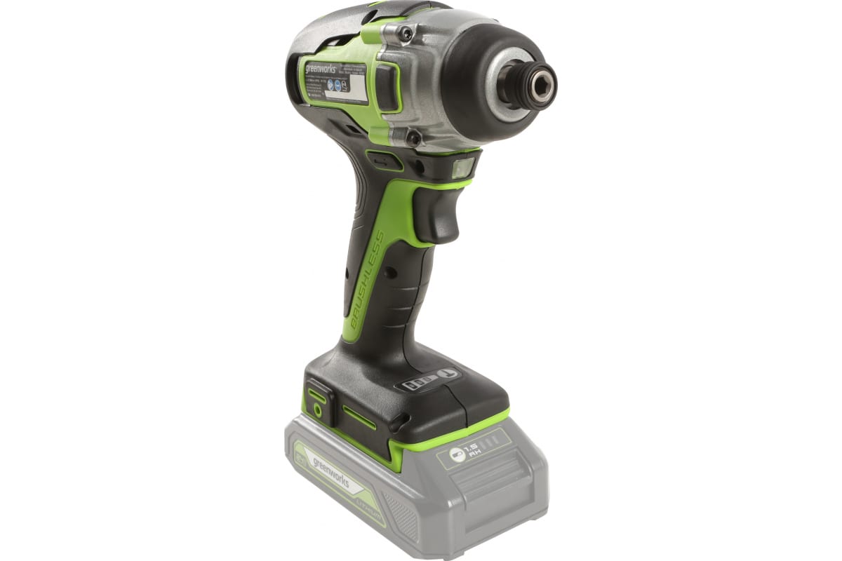 Винтоверт акк. уд. GreenWorks GD24ID3 24V, бесщеточ., без акк. и з/у 3802807