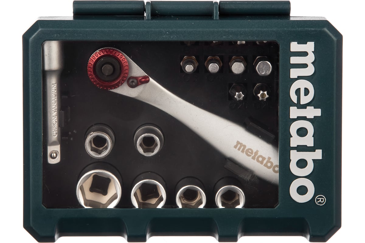Набор бит и головок Metabo 26пр. 626701000