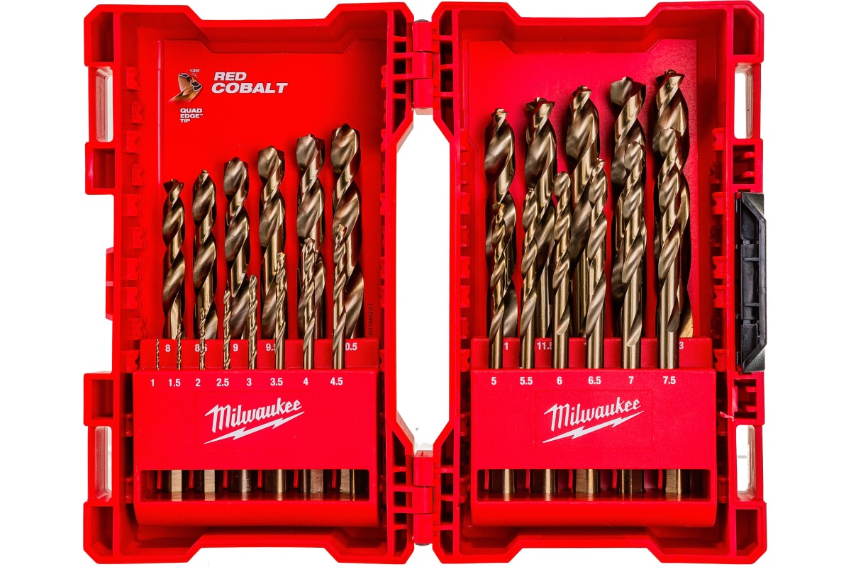 Набор сверл 25шт мет. HSS-G Co GEN II Milwaukee 4932352471