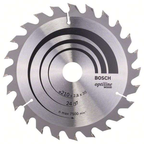 Диск пильный 210х30х24 Optiline BOSCH 2608640621