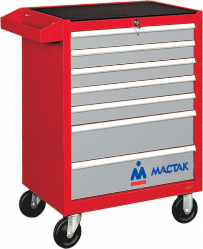 Тележка инструмент. красн. 7 ящик. 521-07581R Мастак