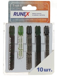 Набор пилок д/лобз. 10шт T-SET1 RUNEX 555805 унив.