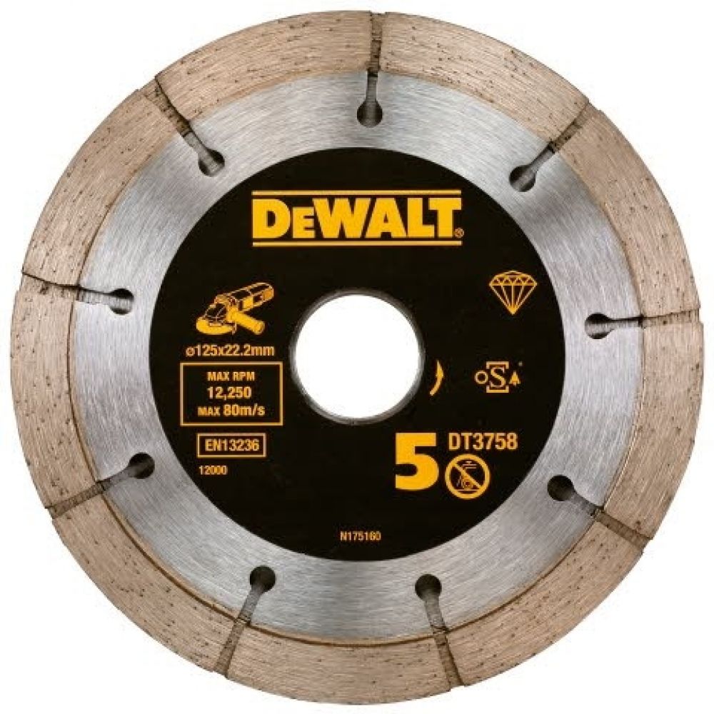 Алм.диск 125х22,2х7 д/DWE46101 DeWalt DT3758-QZ