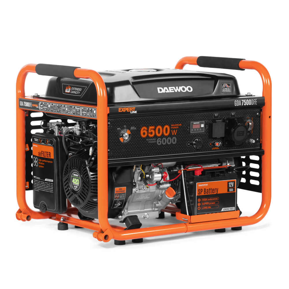Генератор двухтопливный бенз/газ. GDA 7500 DFE DAEWOO