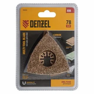 Насадка д/МФИ шлиф., дельта, 78мм Denzel 782323