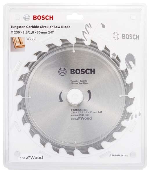 Диск пильный 230х30-24z ECO WO BOSCH 2608644381