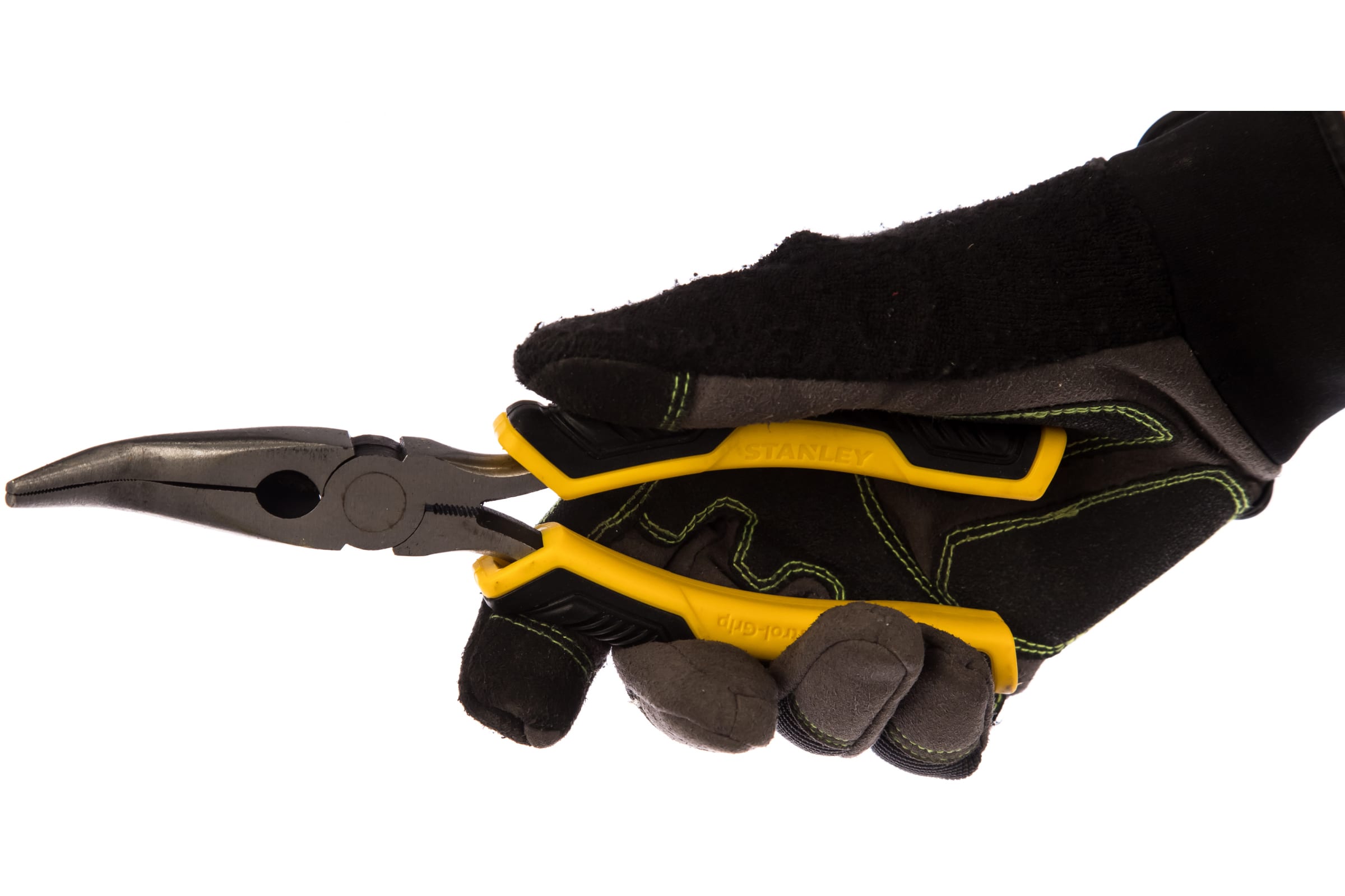 Длинногубцы  изог. Stanley 200 мм STHT0-75066 Control-Grip