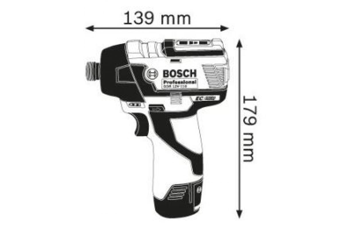 Акк.гайковерт GDR 12V-110  BOSCH 06019E0005