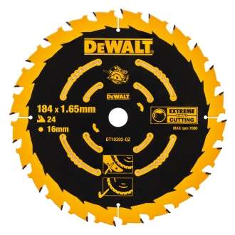 Диск/пил 184х16 24z дер. DT10302-QZ DeWALT