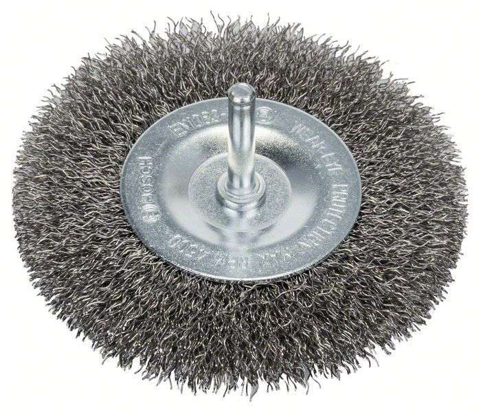 Щетка-диск 6мм 0,3х100мм вит. INOX BOSCH 2608622124