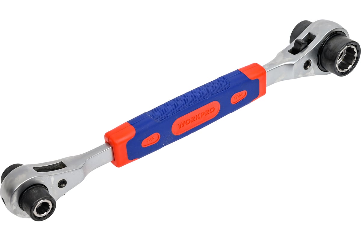 Ключ развод. трещотка 8-В-1 PRO CR-V (8-21мм)  Workpro WP272059