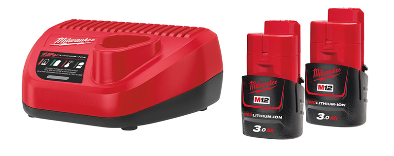 Энергокомплект M12 NRG-302 Milwaukee 4933451902