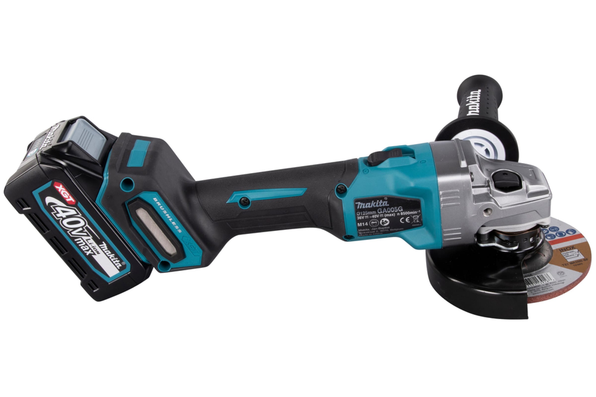 Акк.болгарка XGT BL 40В, 4.0Ач  Makita GA005GM201