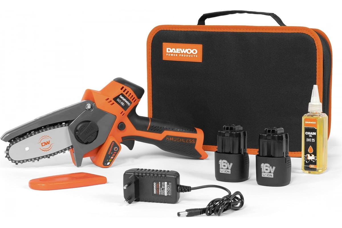 Пила цепная DACS 416 Li SET DAEWOO