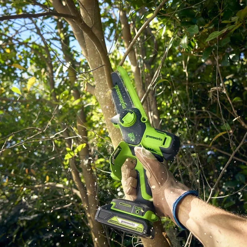 Пила цепная акк. GD24CS15 24V мини без акк. и з/у GreenWorks 2010107